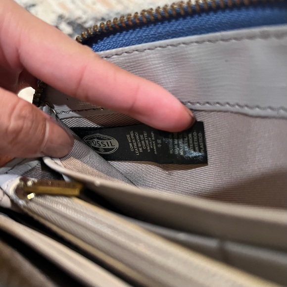 Fossil Emma / Evelyn Light Blue Leather Wallet - Picture 8 of 8